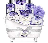 BODY & EARTH- 8 Pcs Lavender Gift Sets for Women, Includes Shower Gel, Bubble B