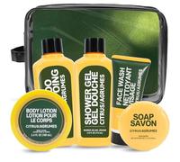 Body & Earth Citrus Gifts For Men Bath Set Travel Toiletries Gift Set 6PCS