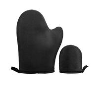 Body Fake Tanning Mitt | I Don't Want Tan On My Hands - Self Tan Applicator Glove with Thumb, Streak-Free, Even Application, Velvety Soft, Reusable & Washable (Black)
