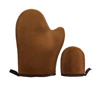 Body Fake Tanning Mitt | I Don't Want Tan On My Hands - Self Tan Applicator Glove with Thumb, Streak-Free, Even Application, Velvety Soft, Reusable & Washable (Brown)