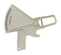 Body Fat Caliper 0-80mm Accurate Skinfold Calipers Plastic White Body Fat Measurement Device for Health and Beauty Calipers