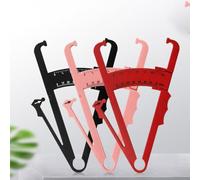 Body Fat Caliper for Accurate Skinfold Measurement, Dual-Scale mm/inch ABS Plastic with Non-Slip Grip, for Gym Home Use Pink Red White Black