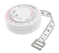 Body Fat Measuring Tape 150cm Retractable BMI Body Mass Index Diet Progress for Fitness Weight Loss Measuring Tool Personal Fitness Body Circumference Self Measure