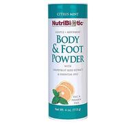Body & Foot Powder with Grapefruit Seed Extract & Essential Oils, Citrus Mint, 4 oz (113 g), NutriBiotic