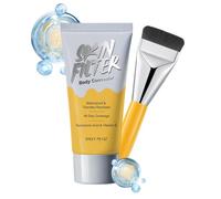 Body Foundation | Moisturizing Waterproof Brightening with Brush 50g | Full Coverage Body Foundation | for Dry Oily and Mixed Skin, Daily Outing Dating Beach Vacation