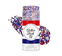 Body Glitter - Face Body Sparkling Glitter, Chunky Holographic Hair Glitters, Portable Sequins Red White Blue for Women Girls Valentine's Day Fourth of July Festival Holiday Memorial Day Concert Part