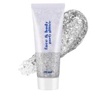 Body Glitter Gel - 50ml Face Glitter Gel - Mermaid Sequins Sparkling Chunky Body Lotion Glitter Liquid Eyeshadow for Face Body Eye Hair Festival Party Makeup Decoration