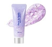 Body Glitter Gel, 50ml Face Glitters Body Sequins Shimmer Liquid Eyeshadow, Mermaid Sequins Liquid Holographic Glitter Gel, Chunky Glitters for Eye Hair Nail DIY Art,#20