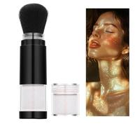 Body Glitter Powder - Portable Shimmer Highlighter, Face Ch ye Makeup with Long Lasting Effect for Party Performance Stage Festival and Night Out Cosmetic Glow Dust for Neck Collarbone