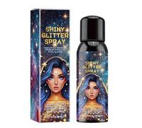 Body Glitter Spray, Shiny Body Glitter Spray for Women, Face & Body Glow Shimmer, Waterproof Non-Sticky Lightweight Body Highlighter, Liquid Highlighter Quick-Drying (A)