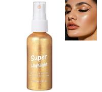 Body Glitter Spray,Shiny Glitter Spray,Body Shimmer Oil,Shimmer Moisturiser Powder Makeup,Quick Dry,Stage Makeup,Glitter Body Lotion,60ml (Gold)