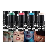 Body Glitter Stick, MKNZOME 4pcs Waterproof Face Glitter Festival Hair Glitter Gel Rave Accessories Chunky Glitter Mermaid Sequins Holographic Glitter Makeup for Face Body Hair Nails