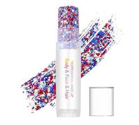 Body Glitter Stick | Patriotic Red White Blue Shimmer - Patriotic Body Glitter Stick | for Party Parade Concert Festival Football Game Kids Girls Women
