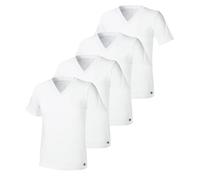 Body Glove Mens 3 Pack Micro Modal T Shirts, Cool Plain Undershirts and Gym Tshirts, Multipack White Tees, 4pk White V-neck, Medium