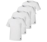 Body Glove Mens 3 Pack Micro Modal T Shirts, Cool Plain Undershirts and Gym Tshirts, Multipack White Tees, 4pk White Crewneck, S