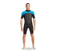 Body Glove Men's Phoenix 2 mm Back-Zip S/s Springsuit Wetsuit (Blue, Medium)