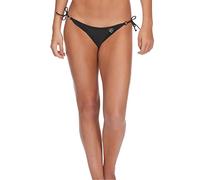Body Glove Women's Brasilia Tie Side Cheeky Bikini Bottom Swimsuit, Smoothies Black, Medium