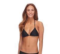 Body Glove Women's Smoothies DITA Solid Triangle Slider Bikini Top Swimsuit, Black, XL