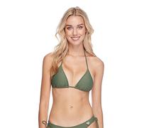 Body Glove Women's Smoothies DITA Solid Triangle Slider Bikini Top Swimsuit, Cactus, Small