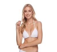 Body Glove Women's Smoothies DITA Solid Triangle Slider Bikini Top Swimsuit, Snow, XS