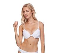 Body Glove Women's Smoothies Greta Solid Molded Cup Push Up Underwire Swimsuit Bikini Top, Smoothies Snow, L UK