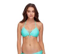 Body Glove Women's Smoothies Updated Baby Love Molded Cup Triangle Bikini Top, Sea Mist, X-Large