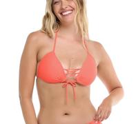 Body Glove Women's Smoothies Updated Baby Love Molded Cup Triangle Bikini Top, Sunset, X-Large