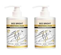 Body Glow Cream - Moisturising Brightening Lotion for a Soft, Radiant Finish - Lightweight Hydration for Daily Use (2pcs)