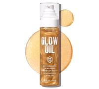 Body Glow Oil, SPF 50 Glitter Shimmer Sunscreen Body Oil Lotion With Sequin Mica, Lightweight Non-Sticky Moisturizer With Coconuts, Skin Illuminator Glowing Results For Travel Beach Camping 100ml