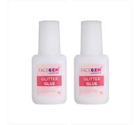 Body Glue for Tattoos and Makeup - 2 PCS Odourless & Non-Toxic Glitter Adhesive for Parties, Carnival, Christmas, Cosplay, Halloween, Gemstones Rhinestones