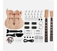 Body Guitar Parts Double Neck DIY Electric Guitar Kit 12 String Mahogany Body Rosewood Fingerboard