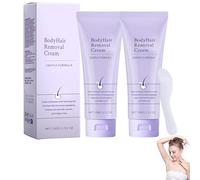 Body Hair Removal Cream with Spatula Applicator, Advanced Facial hair Removal for Women,New Body Hair Removal Cream for Sensitive Skin, With Scraper, Gentle Formula, Safe for Sensitive Skin (2 Bottle)