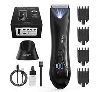 Body Hair Trimmer for Men, Electric Razors for Men, Electric Groin Clipper Body Shaver Rechargeable Men's Pubic Hair Trimmer with LED Light Waterproof