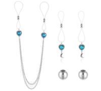 Body Jewelry Non Piercing, Green Crystal Pendant Nipple Rings, Body Chains for Women, Adjustable Nipple Jewelry Non Piercing with Necklaces, Fake Nipples Rings & Nipples Clamps