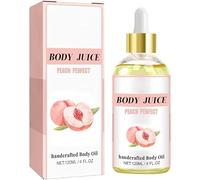 Body Juice Oil Vanilla Cream - Mango Cake Scented Handcrafted Body Oil, Natural Perfume Moisturising Massage Oil,Body Oil for Women, Nourishes Body & Maintains Moisture (Peach)