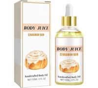 Body Juice Oil Vanilla Cream - Mango Cake Scented Handcrafted Body Oil, Natural Perfume Moisturising Massage Oil,Body Oil for Women, Nourishes Body & Maintains Moisture (Cinnamon Buns)
