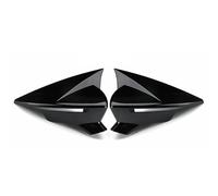 Body Kitting For Seat Leon MK3 MK5 2013-2019 Bat Wing Mirror Covers Caps Rearview Mirror Case Cover(Gloss Black)