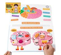 Body Learning Book - Early Education Quiet Activity Binder, Sensory