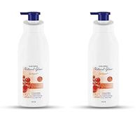 Body Lotion Natural Glow - SPF 15 & 50X Vitamin C | Pack of 2 x 400ml | Cell Repair & Even Skin Tone | For Men & Women