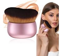 Body Makeup Brush For Legs Wide-Headed Extra Large Kabuki Brush For Self Tanner Leg Makeup Bronzer Blend Tan Brushes For Body Face Sunscreen Self Tan Applicator(Pink)