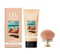 Body Makeup For Legs, Water-Resistant All Over Complexion Perfector With Brush, Concealer For Varicose Veins, Scars & Tattoos, Hypoallergenic, Quick-Dry, Dermablend Leg And Body Makeup (#A, 100ml)