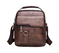 Body Man - Shoulder Bag, Small Retro, Large Capacity Design PU Leather Messenger | Large Capacity Sling, Casual Chest Pack | Wear-Resistant Adjustable Strap For Business Work Gym Tr