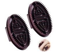 Body Massage Brush, Meridian Massage Brush, Full Body Relaxation Meridian Massage Brus and Oil Comb, Beauty Salon Professional Custom (B-2pc)