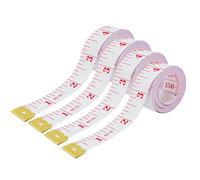 Body Measuring Tape for Tailor Sewing Body Cloth Measurement, 60Inch/150cm Soft Measuring Tape Flexible Ruler with CM/IN Dual Sided, Pink 4Pcs