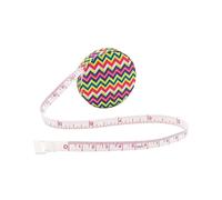 Body Measuring Tape, Retractable Fabric Ruler, Soft and Accurate (Wavy Pink, 60"/150cm)