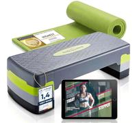 Body & Mind® Aerobic Step Board Elite Steps Stepper Bench with Free Anti-Slip Mat & Exclusive Training E-Book