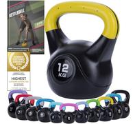 Body & Mind® Kettlebell 2-20 kg, Plastic-Coated, Floor-Safe