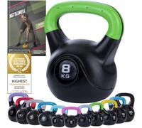 Body & Mind® Kettlebell 2-20 kg, Plastic-Coated for Floor Protection