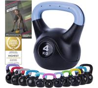 Body & Mind® Kettlebell 2-20 kg, Plastic-Coated for Floor Protection
