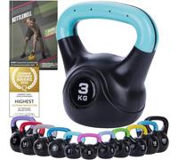 Body & Mind® Kettlebell Set 2-20 kg, Plastic Coated, Colour-Coded